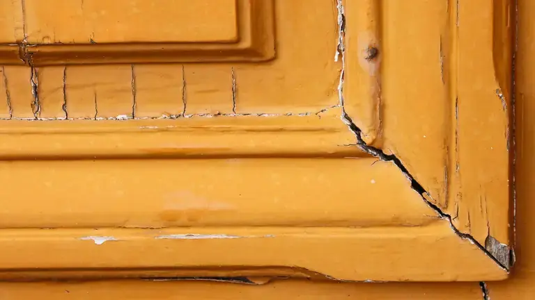 Gap in a door