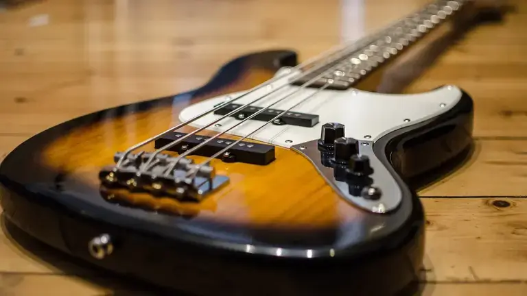 A Bass guitar