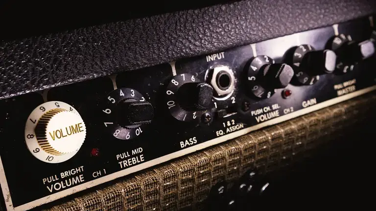 Tube amp control panel