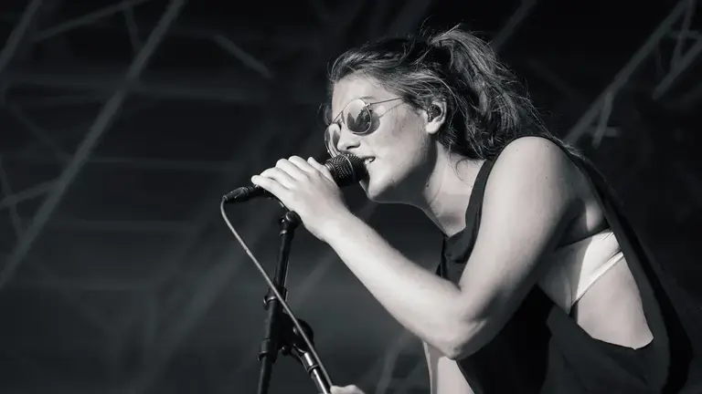 Artist with IEMs
