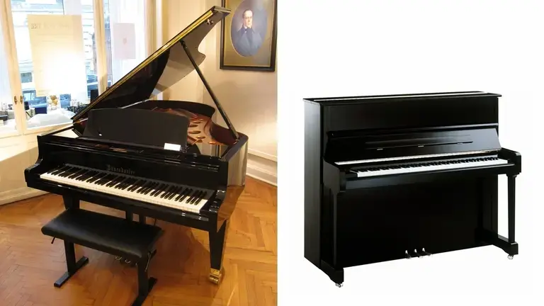 Grand and upright piano