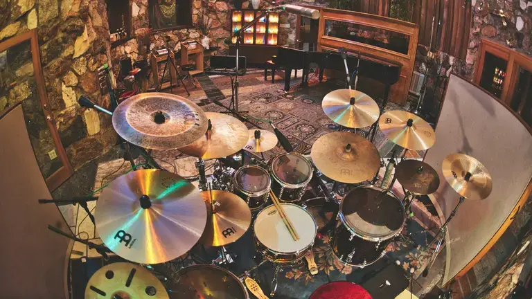 Drum with double bass pedal