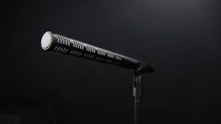 Shotgun mic on a stand