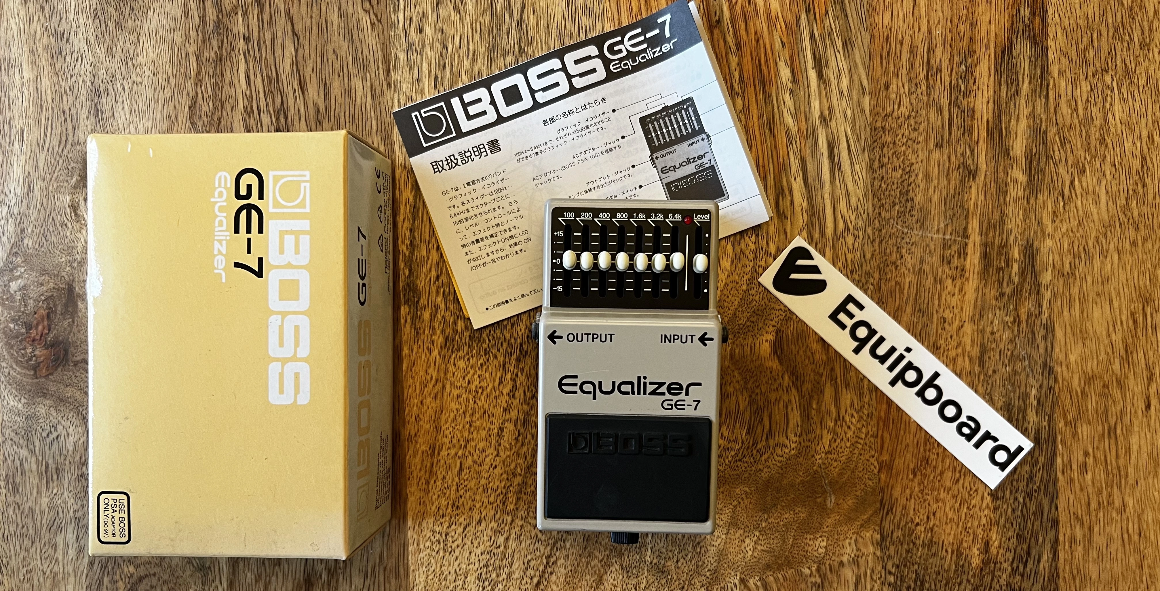 Boss GE-7 Unboxing Contents