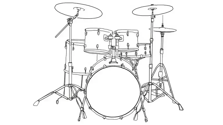 A Typical Drum Kit