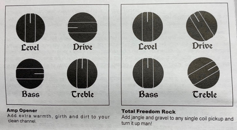 EarthQuaker Devices Westwood Suggested Settings