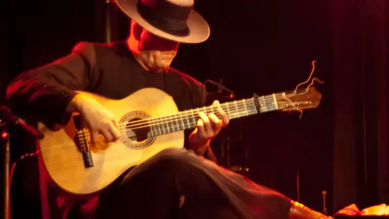 Flamenco guitar player