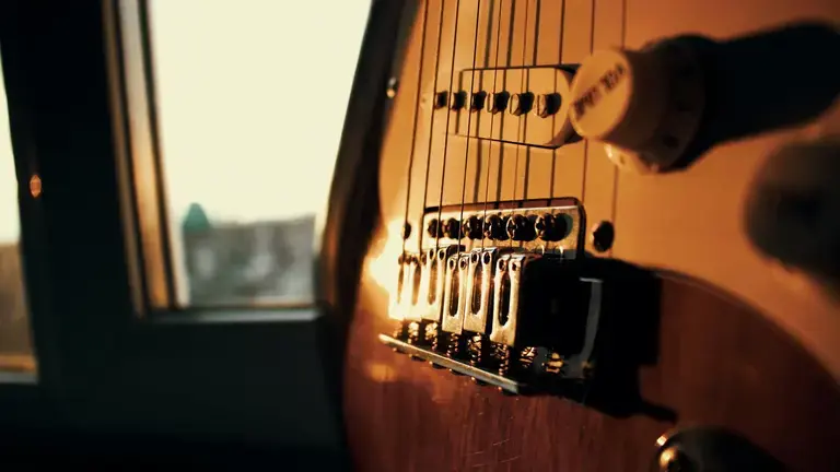 A guitar bridge