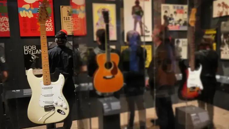 Hendrix's White Strat On Display