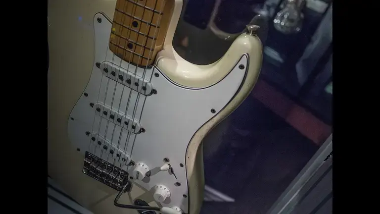 Hendrix's Guitar at the EMP museum