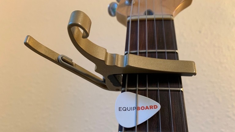 Kyser quick change capo on guitar