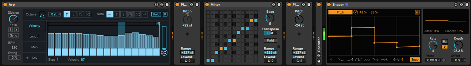 Ableton Live midi tools screenshot