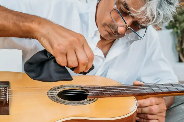 Image acosutic guitar maintenance