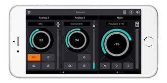 Apogee Element Control software on iOS