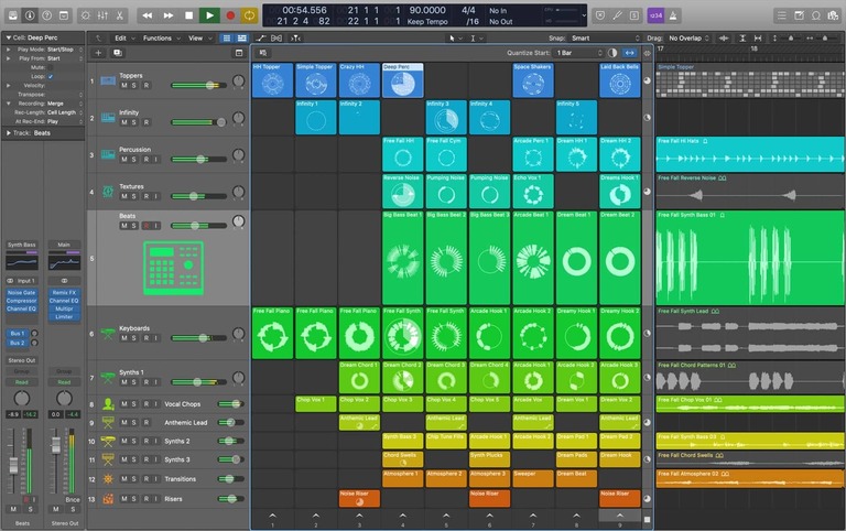 Apple Logic Pro Live Loops screenshot
