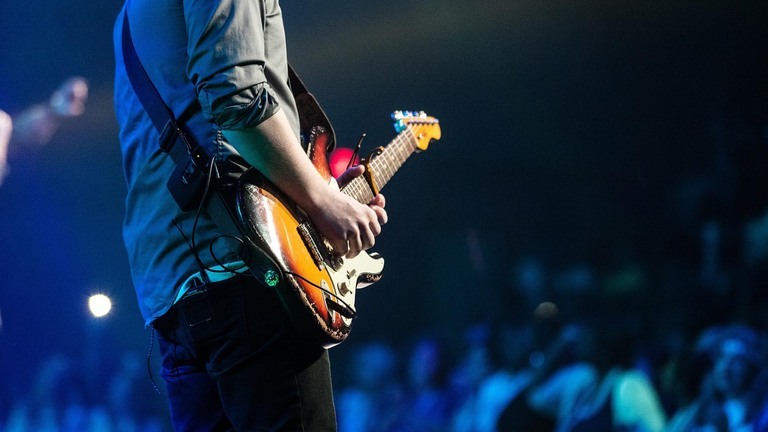 A Guitarist On Stage