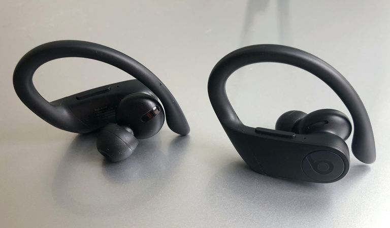 Closeup photo of the Beats Powerbeats Pro headphones
