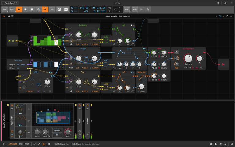 Bitwig The Grid screenshot