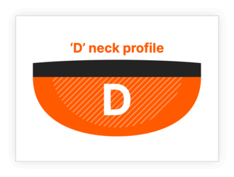 D-Shaped Guitar Neck