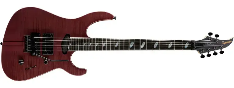 Electric guitar with 27 frets.