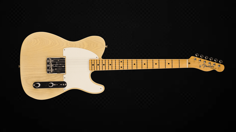 Image fender esquire over black background