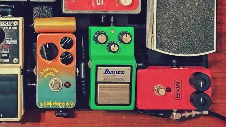 A pedalboartd with a Tube Screamer