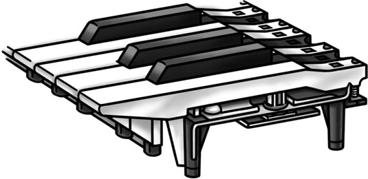 Image of keyboard key action