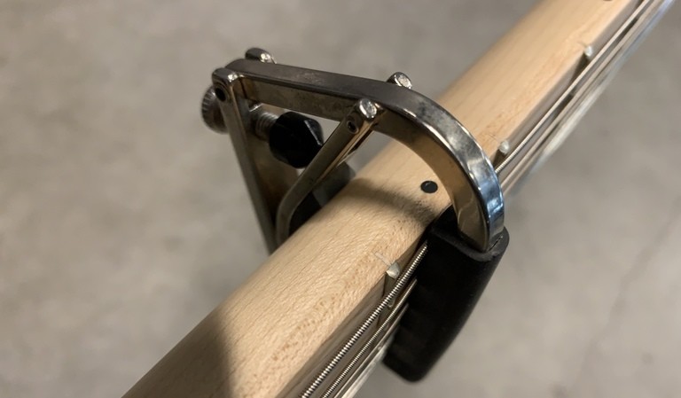 Shubb s-1 capo on guitar