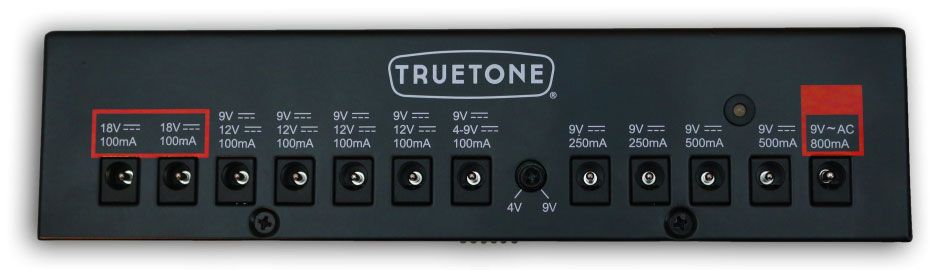 Truetone 1 spot pro cs12 outputs