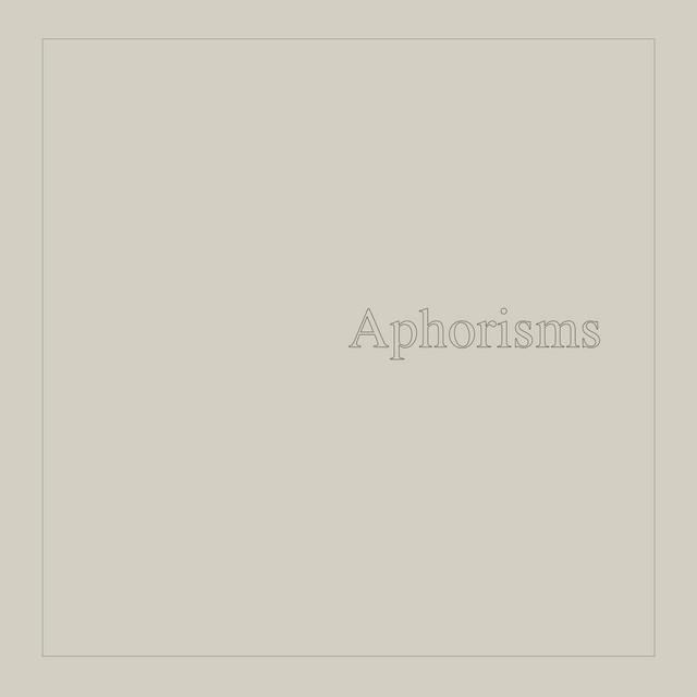 Aphorisms album cover