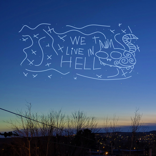 we live in hell album cover