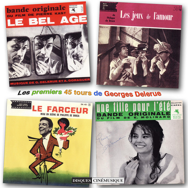 Les premiers super 45 tours de Georges Delerue album cover