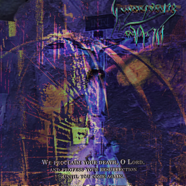 Vacuum. The mystery of faith. We proclaim your death oh Lord, and profess your resurrection, until you come again. Förlåtelse och Levitation. album cover