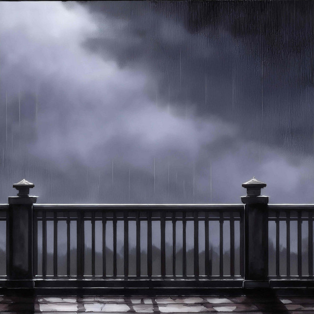 caught in the rain
