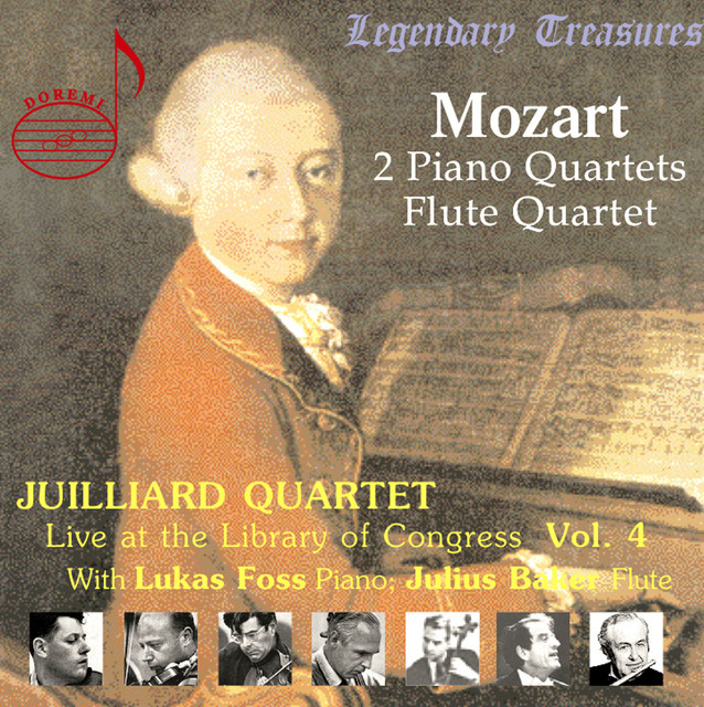 Juilliard Quartet, Vol. 4: Live at Library of Congress – Mozart Quartets album cover