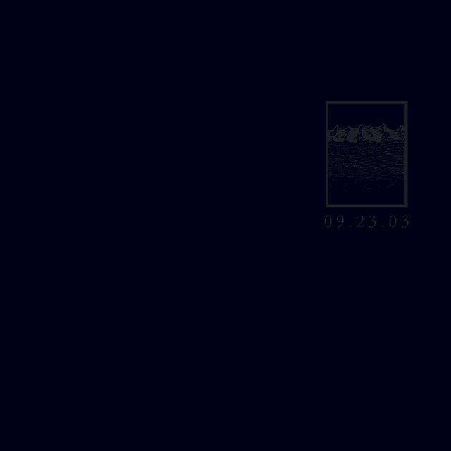 Live I 09.23.03 album cover