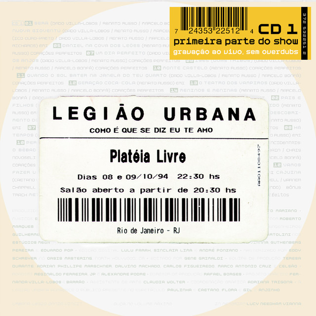 Como E Que Se Diz Eu Te Amo (Ao Vivo / Vol. 1) album cover