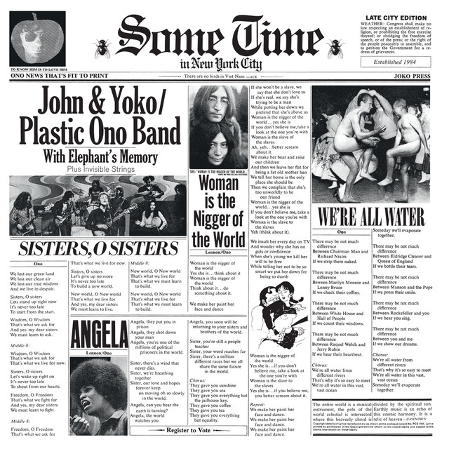 Sometime In New York City album cover
