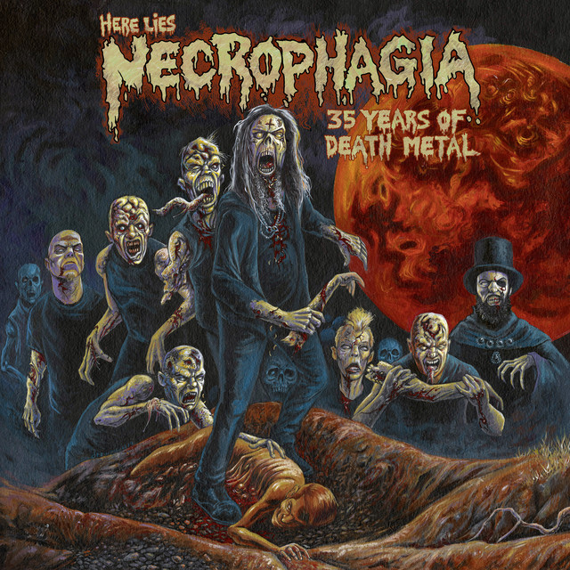 Here Lies Necrophagia; 35 Years of Death Metal album cover