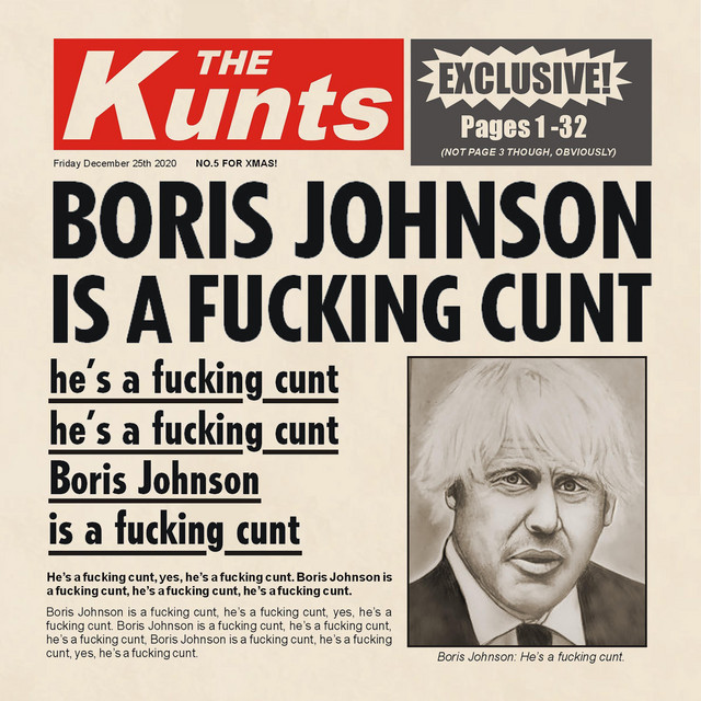 Boris Johnson Is A Fucking Cunt (The Remixes) album cover