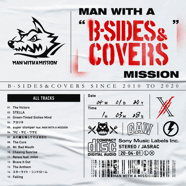 MAN WITH A "B-SIDES & COVERS" MISSION album cover