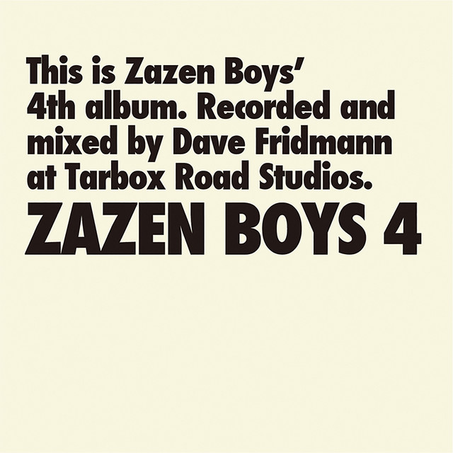 ZAZEN BOYS 4 album cover