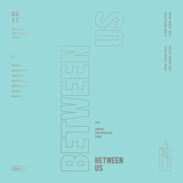 CNBLUE [BETWEEN US] TOUR DVD album cover