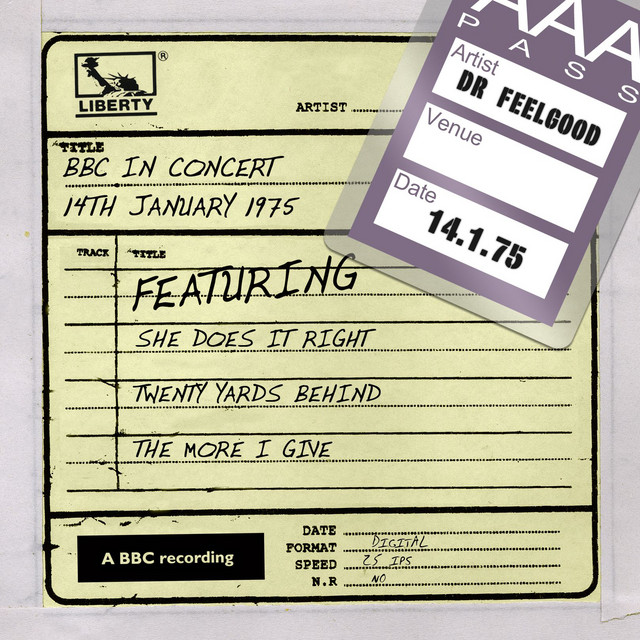 Dr Feelgood - BBC In Concert (14th January 1975) album cover