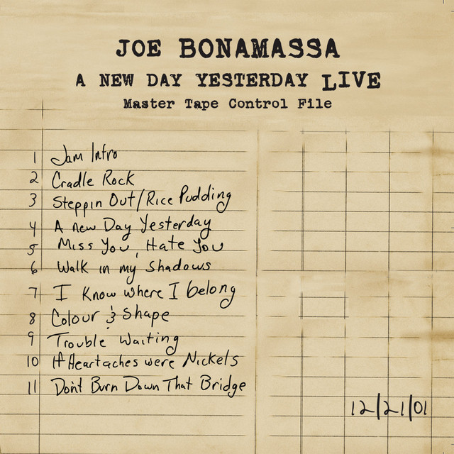 A New Day Yesterday (Live) album cover