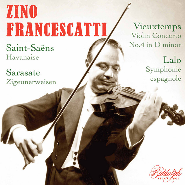 Zino Francescatti plays Lalo & Vieuxtemps album cover