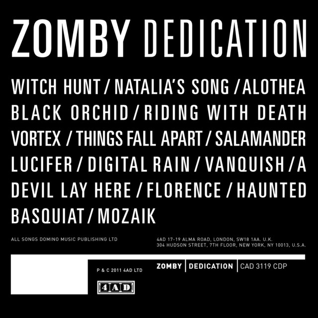 Dedication album cover