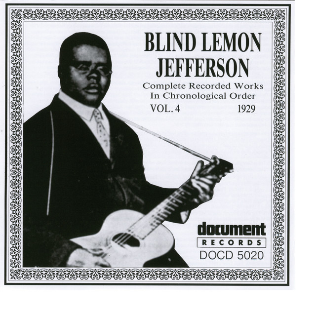 Blind Lemon Jefferson Vol. 4 1929 album cover