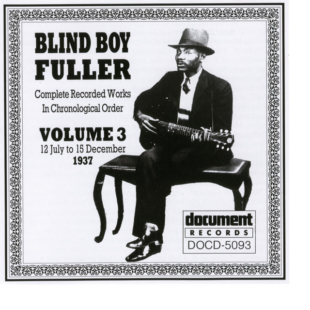Blind Boy Fuller Vol. 3 1937 album cover