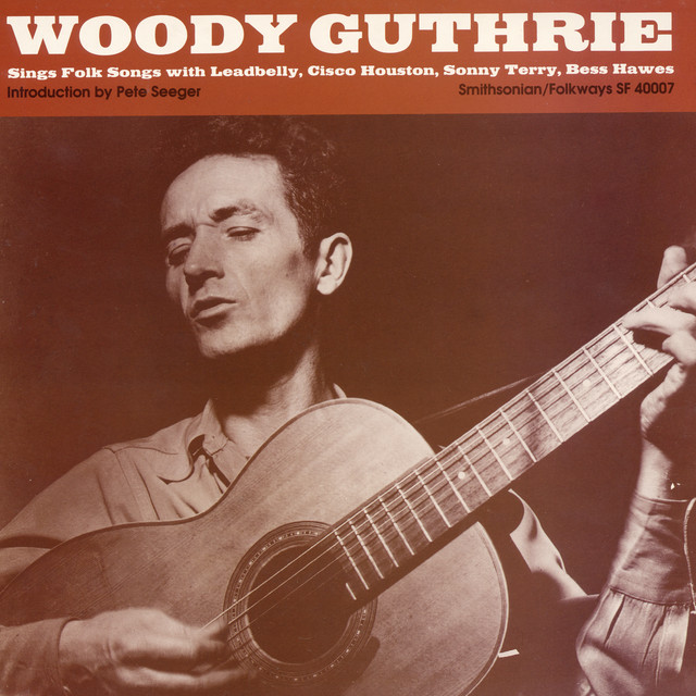 Woody Guthrie Sings Folk Songs album cover